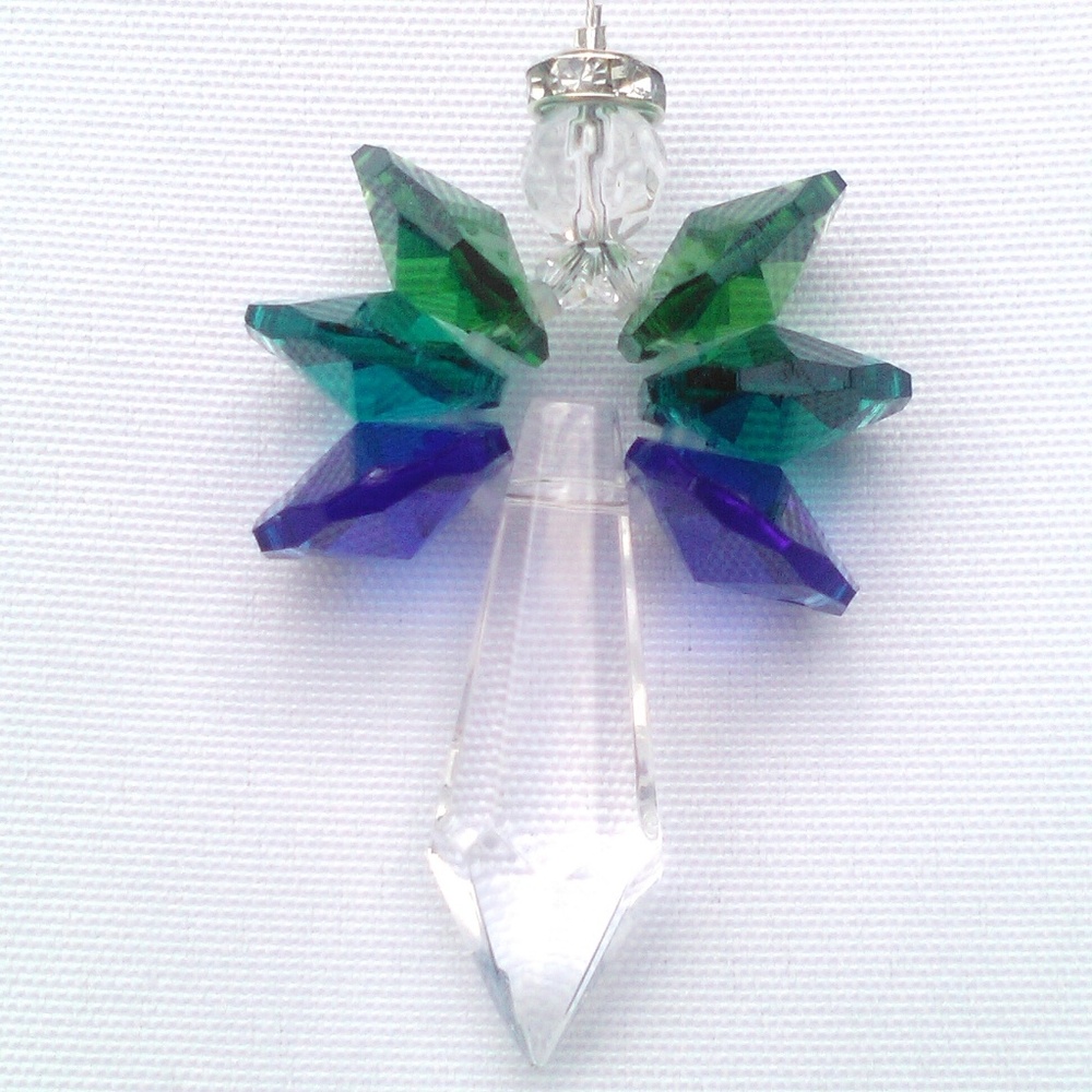 Crystal Angel Sun Catcher Rainbow Maker Free Earth Radical Window Ornament